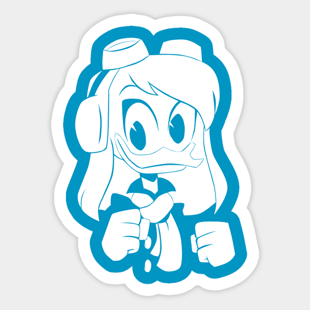 Della Sticker by bdangart